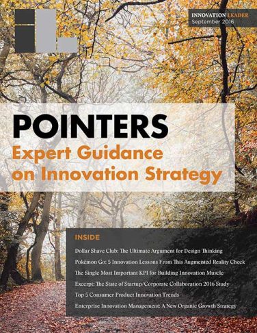 September 2016 Pointers cover: Expert Guidance on Innovation Strategy