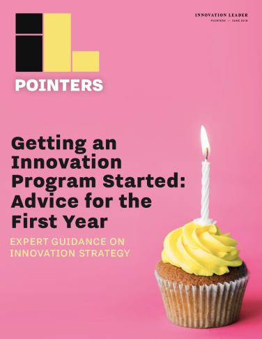 June 2019 Pointers cover: Getting an Innovation Program Started