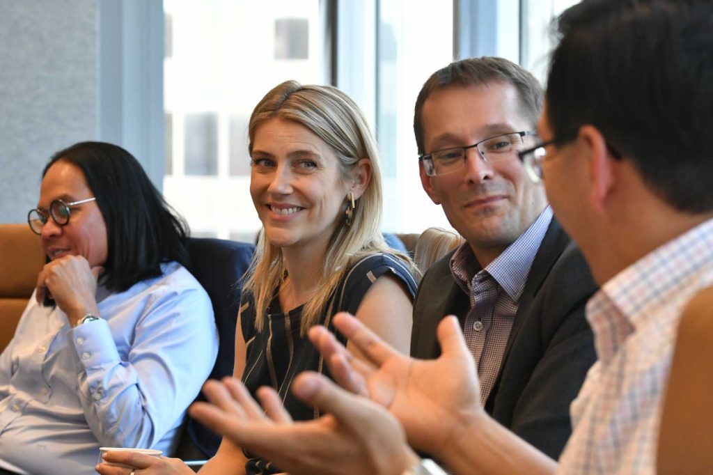 Abbey Nystedt, Innovation Principal at Hyatt Hotels Corporation; and David Russell, Technology and Innovation Consultant at PA Consulting.