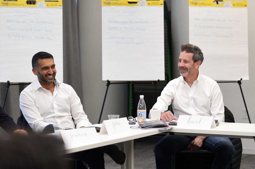 Jiten Kachhela of PA Consulting and David Knies of Essential Design.