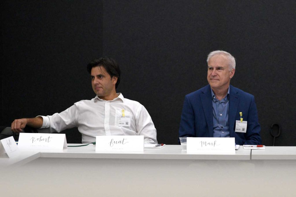 Fuat Koro of Bose with Mark Pacelle of Schneider Electric.