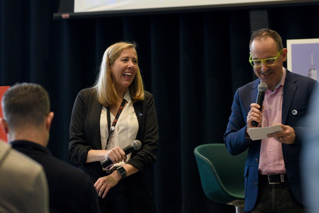 Fiona Grandi, National Managing Partner, Innovation & Enterprise Solutions at KPMG, kicks off Day Two with Scott Kirsner of InnoLead.