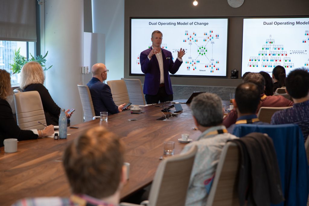 James Sherrett gave participants a tour of the Slack headquarters.