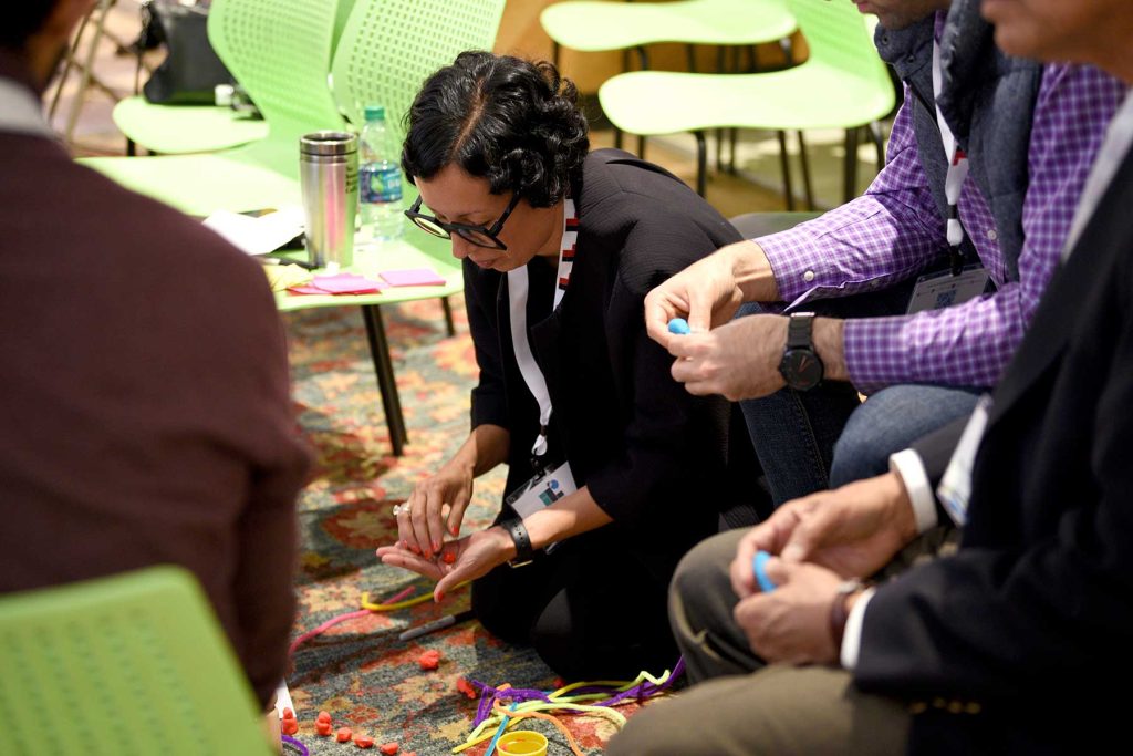 Amanda Ramos of Gensler participates in a workshop led by Cantina on “Brainstorming Terrible, Awful, No Good, Very Bad Ideas.”