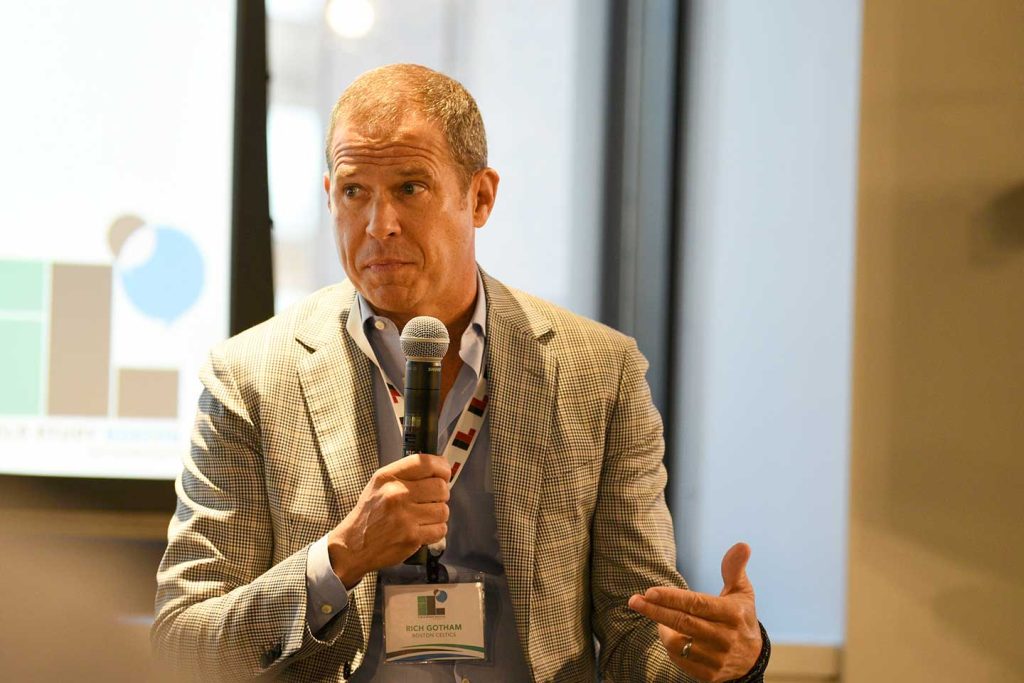 Rich Gotham, President of the Boston Celtics, helped us kick off Day One of the Field Study with a conversation about how the team leverages technology and data.