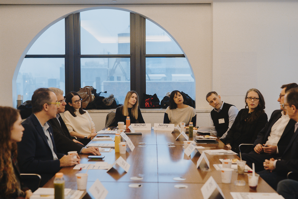 The conversation kicked off after breakfast with a round of introductions.