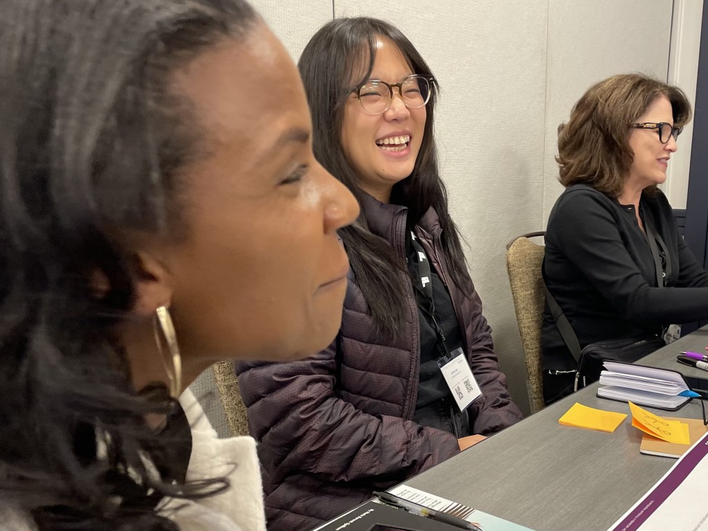 Impact participants at a breakout session