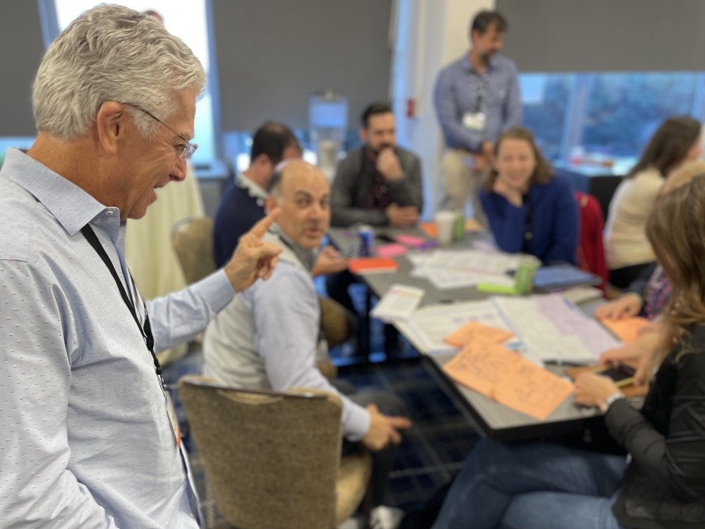 Parker Lee of Territory leads a workshop at Impact