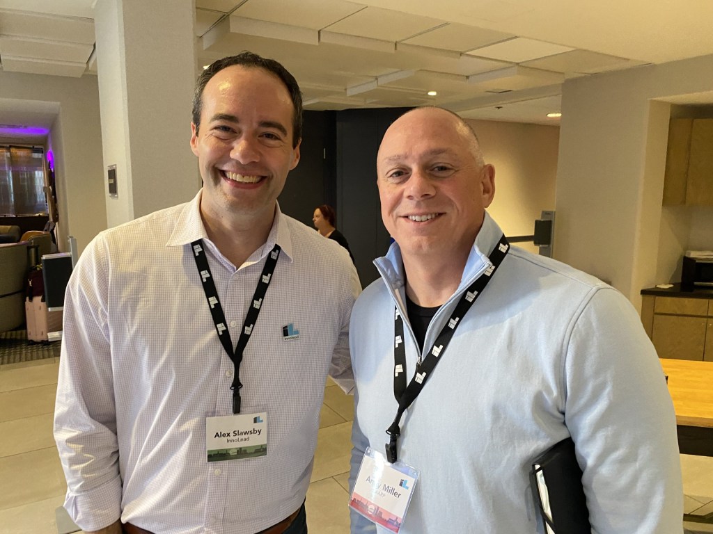 Alex Slawsby of InnoLead with Andy Miller of AARP