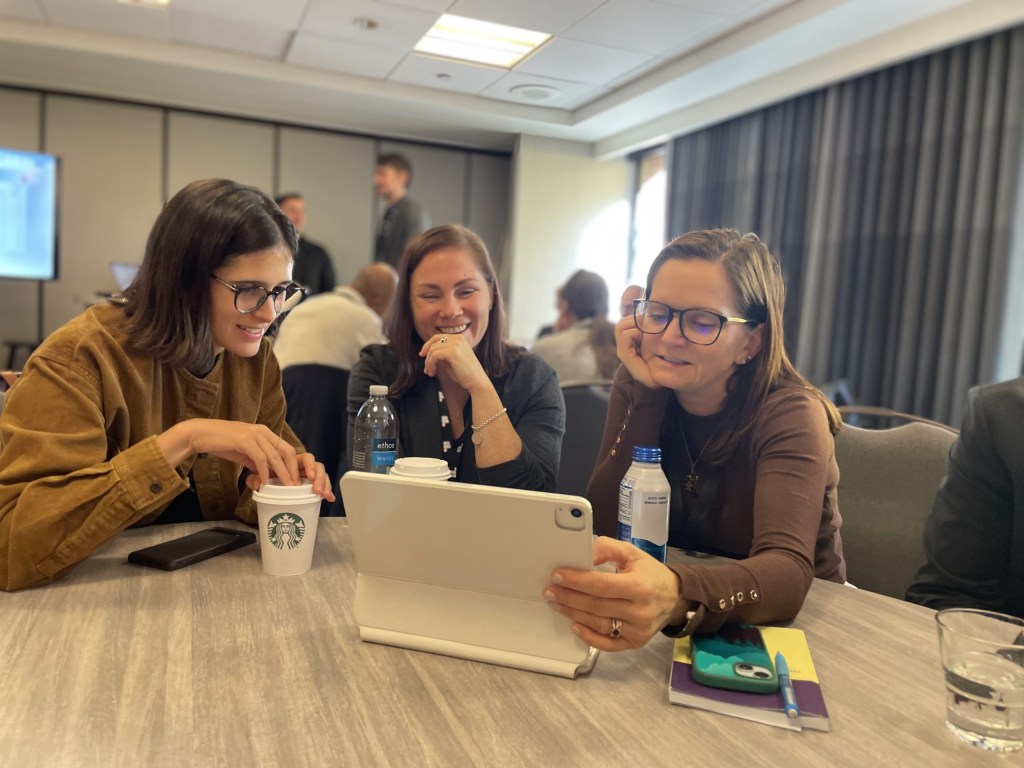 A workshop called “Disrupt or Be Disrupted” included competitive team-based activities.