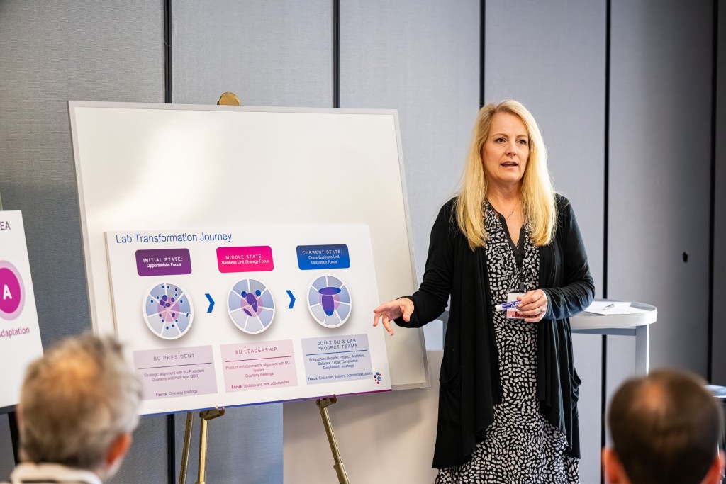 Kathleen Peters of Experian speaks about “15 Years of Discovery and Transformation at the Experian Innovation Lab.”