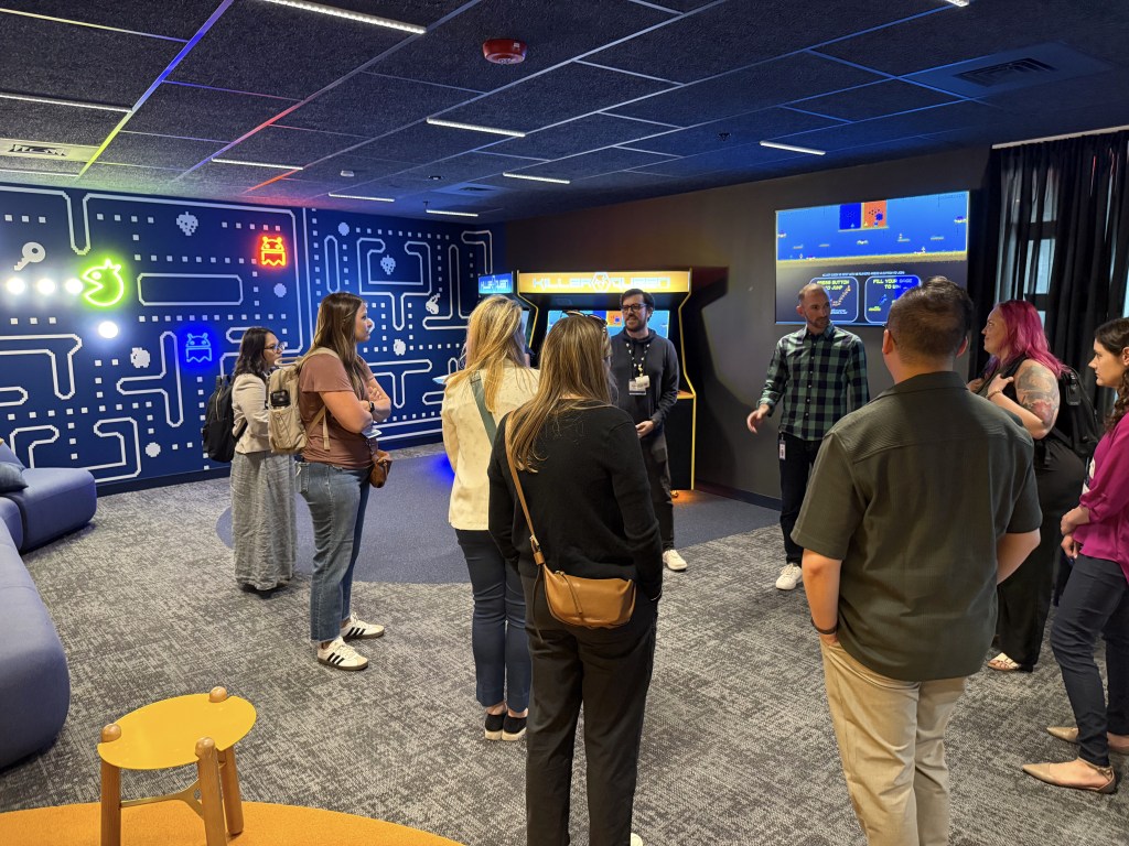 Touring Google’s Cambridge campus — the videogame and pinball room.