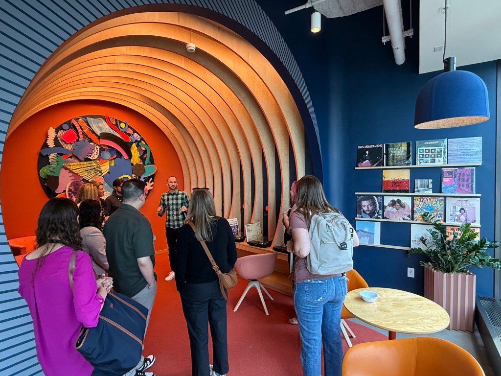 Google’s record listening lounge.