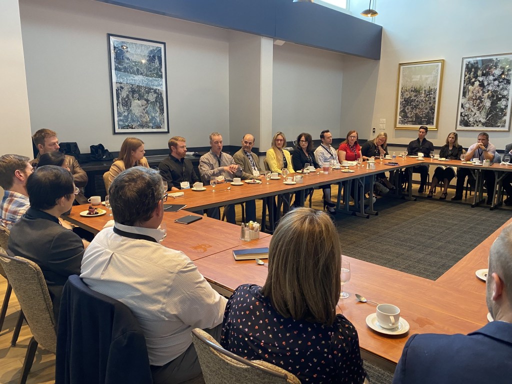 Kevin Bolen, Head of Strategy and Investments at KPMG, hosts a lunch discussion on “Operationalizing Gen AI.”