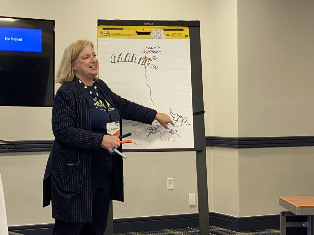 Lisa Rothstein explains how penguins on an ice floe are a bit like senior executives in a big organization.