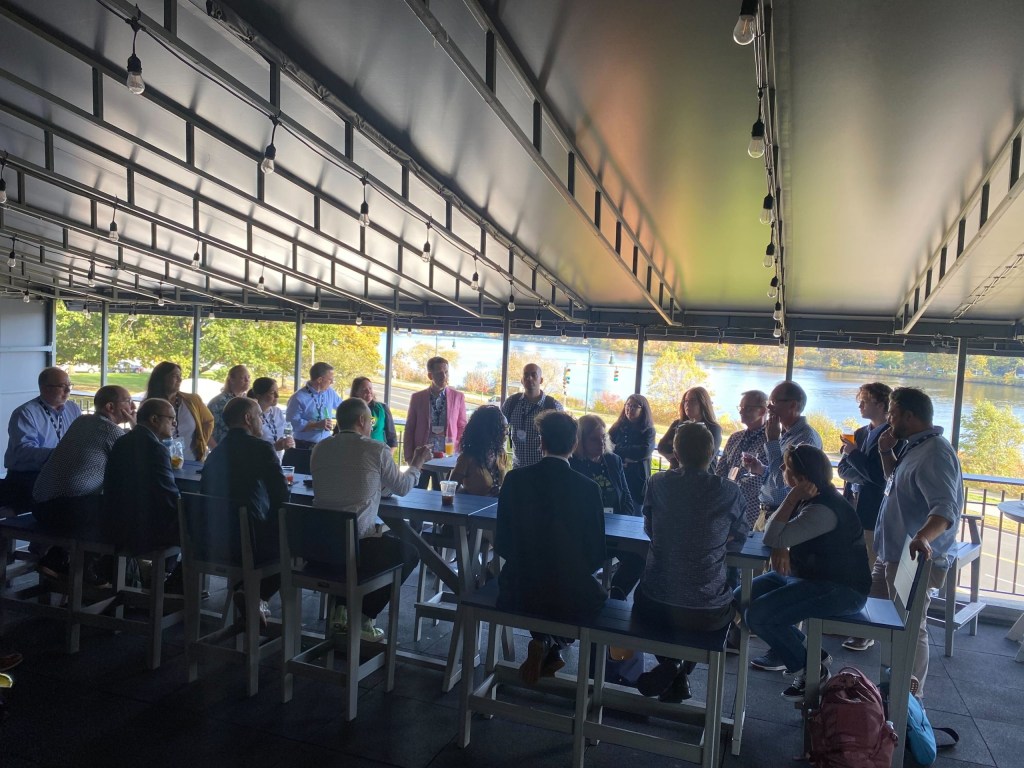 An al fresco feedback session concluded the event on Friday afternoon.
