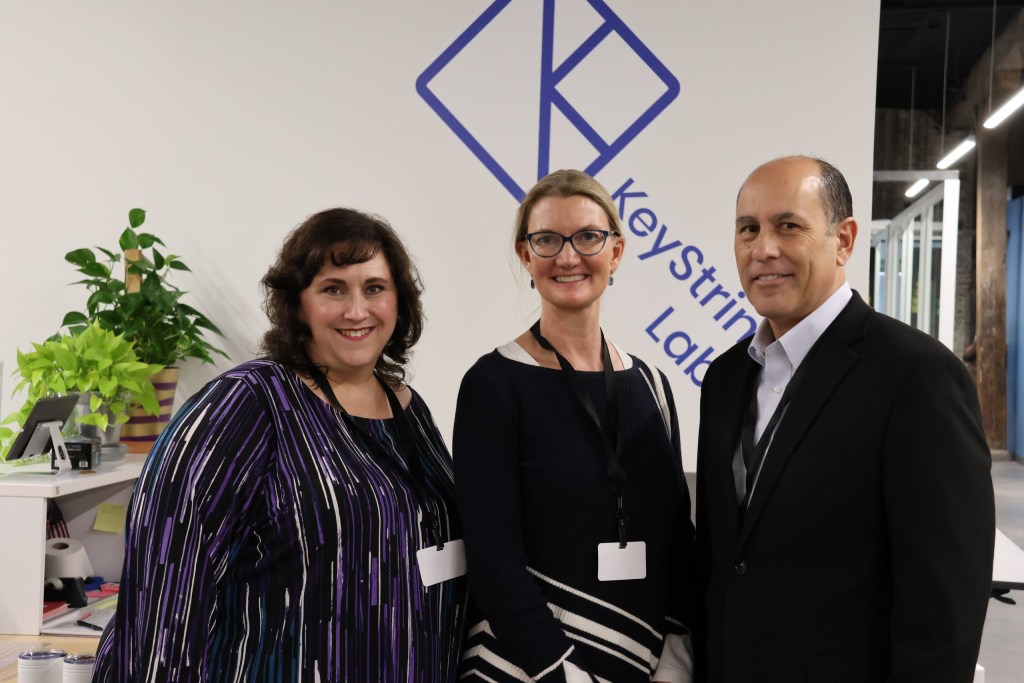 Kelli Zohar-Davis, Linda Baynham, and Tim Tumminello of the Ernest N. Morial Convention Center.
