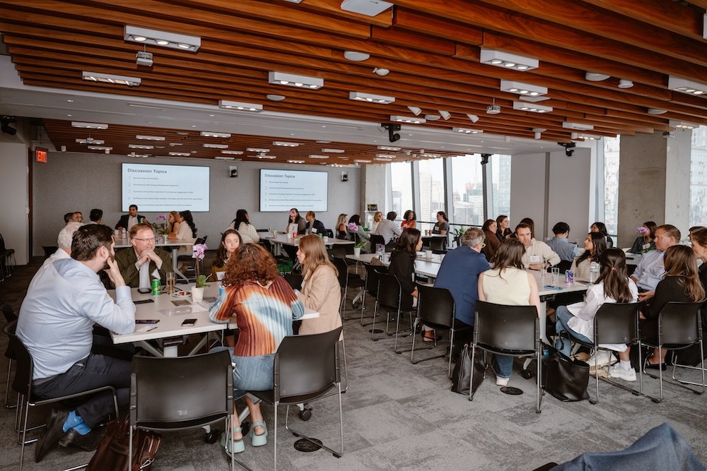 Attendees participated in two rounds of discussions on different topics.