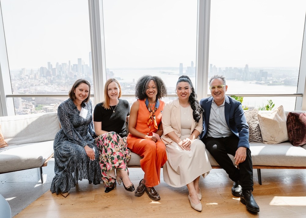 The event organizers: Ashlyn Lackey of Prudential, Amy O’Keefe of B Capital, Jessica Miles of InnoLead, Sue Liang of InnoLead, and Scott Kirsner of InnoLead.