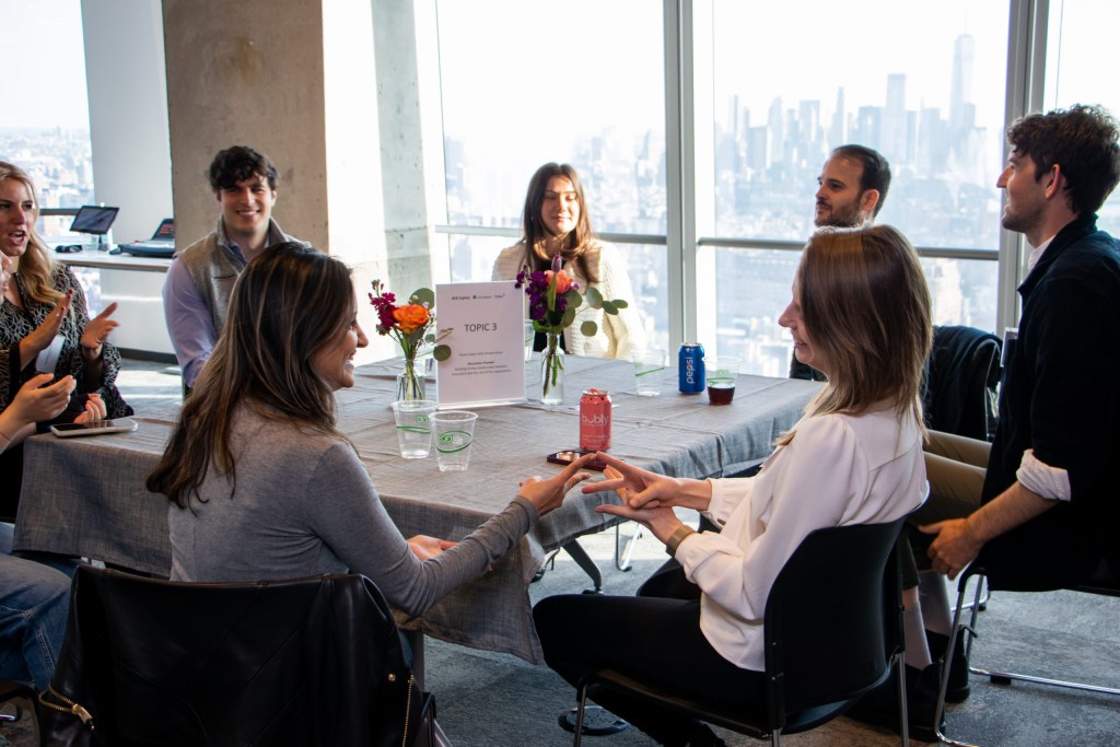Attendees participated in an impromptu rock, paper, scissors competition to wrap up the afternoon.