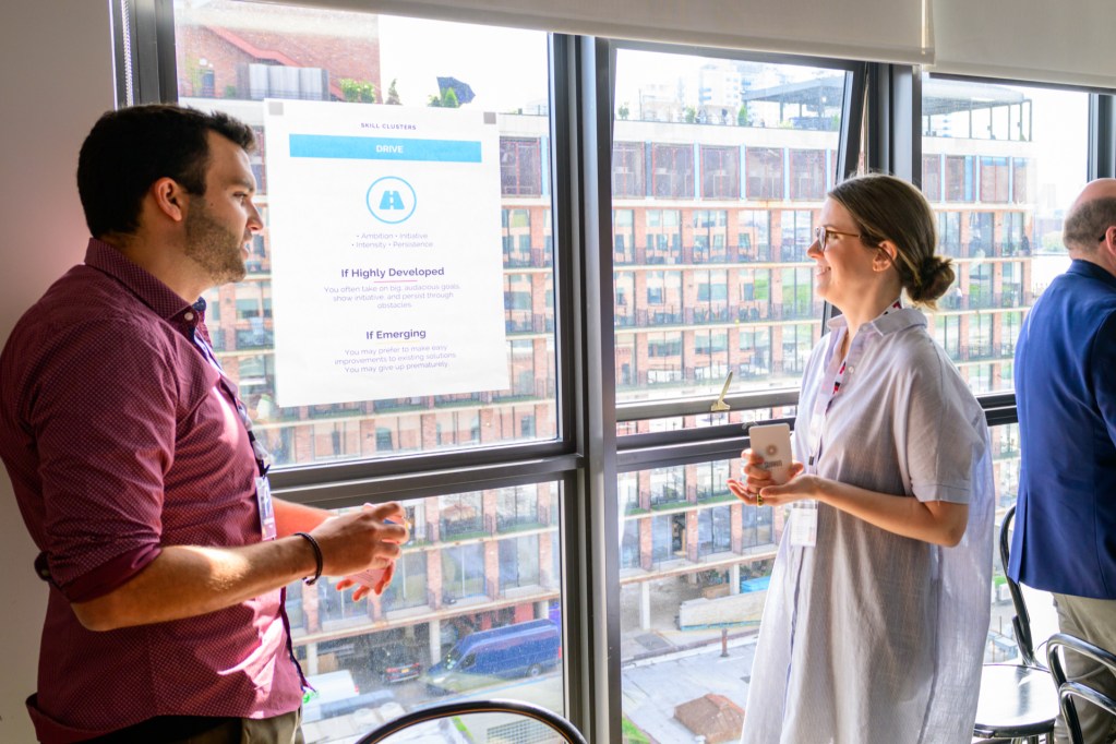 Impact attendees Ralph Hartmeier, Co-Founder and Chief Commercial Officer at rready, and Carlie Barrett, a Senior Consultant at PA Consultants, discuss why being drivers can both benefit and detract from their leadership styles in a breakout session led by sponsor Swarm Vision.