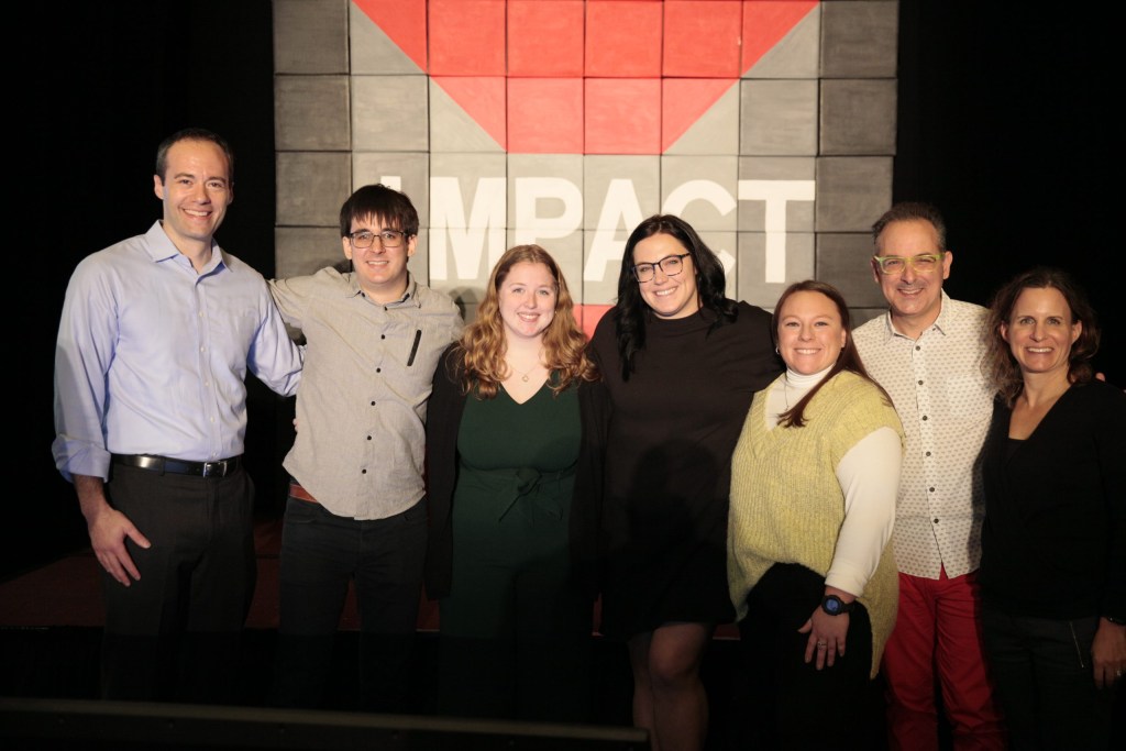The InnoLead team (from left): Alex Slawsby, Kristof Torok, Meghan Hall, Kristen Krasinskas, Katie Hammaker, Scott Kirsner, and Alyssa Stern.