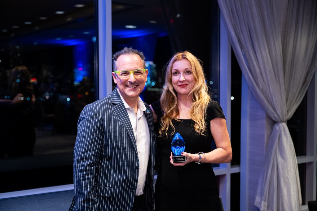 Scott Kirsner of InnoLead with Mateja Kramer of Novartis Pharmaceuticals.