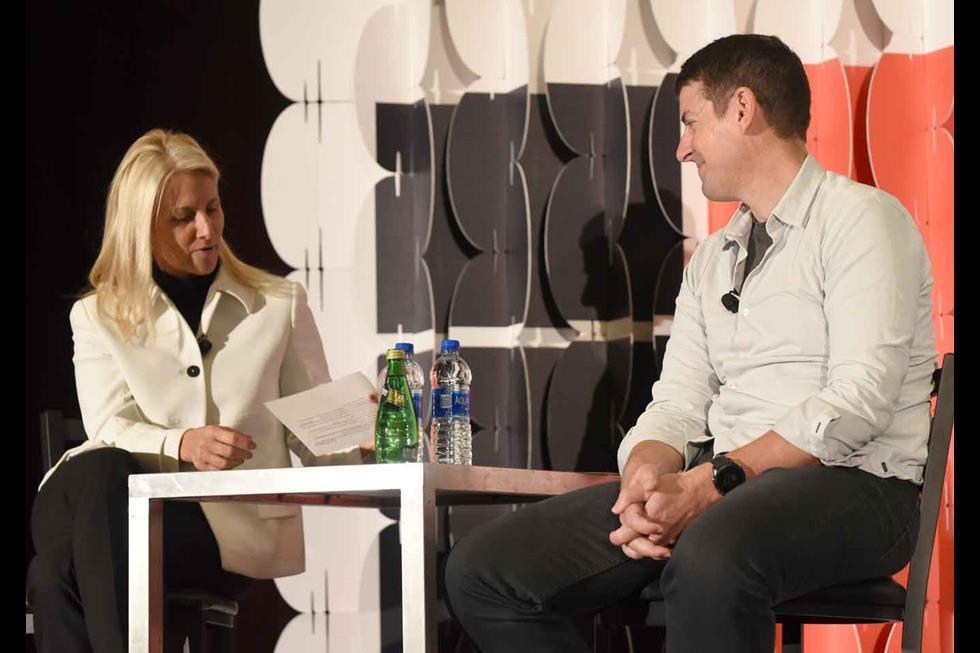 Jodi Goldstein, Executive Director of Harvard Innovation Labs with Jon McNeill, COO of Lyft