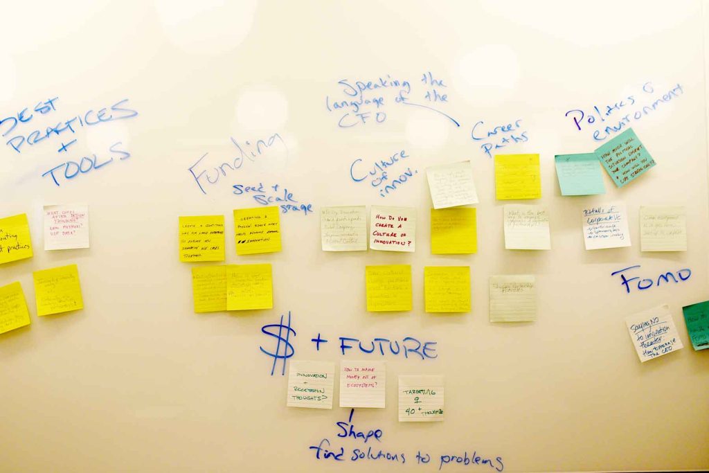 Some topics of interest included creating a culture of innovation, funding, economic concerns, CEO FOMO, and more.